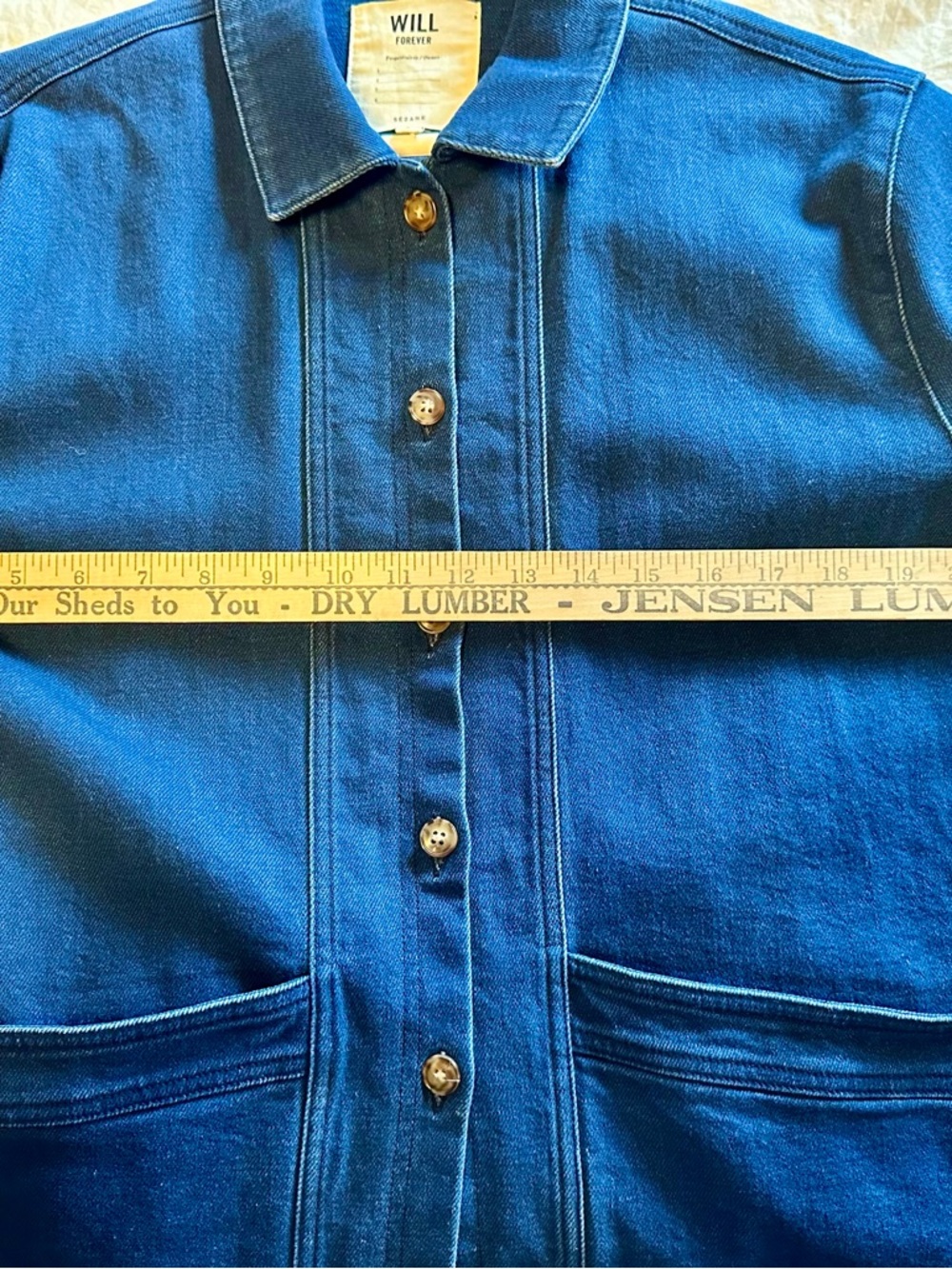 Sezane Will Denim Jacket L - Picture 4 of 5